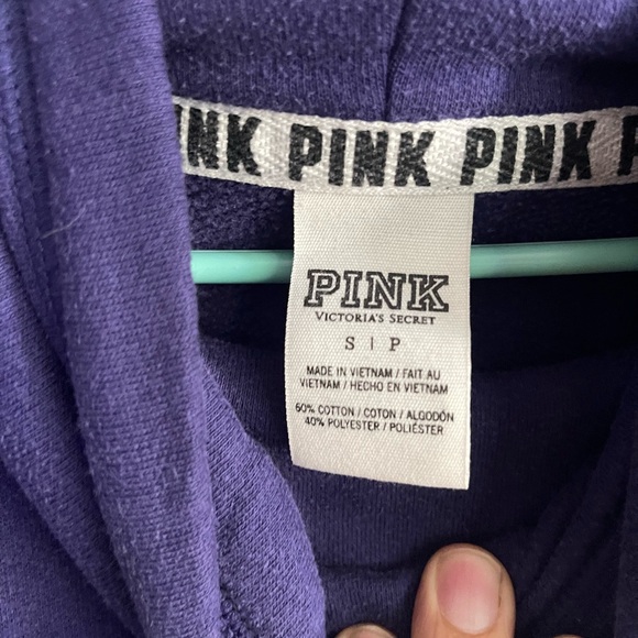 Victoria's Secret PINK Women's Cowl Neck Sweater - Purple - Picture 4 of 4